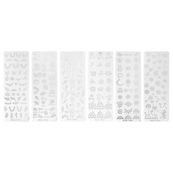 6pcs Nail Art Vorlagen