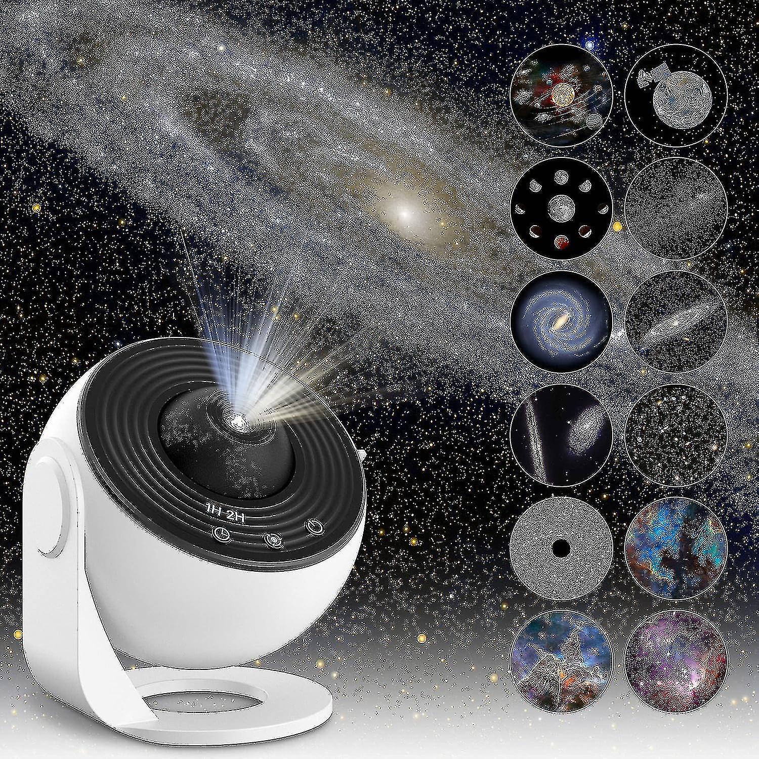 Planetarium Star Projector, Galaxy Projector, Realistic Starry Sky Night Light With 12 Movie Discs, Solar System Constellation Moon For Kids Bedroom L