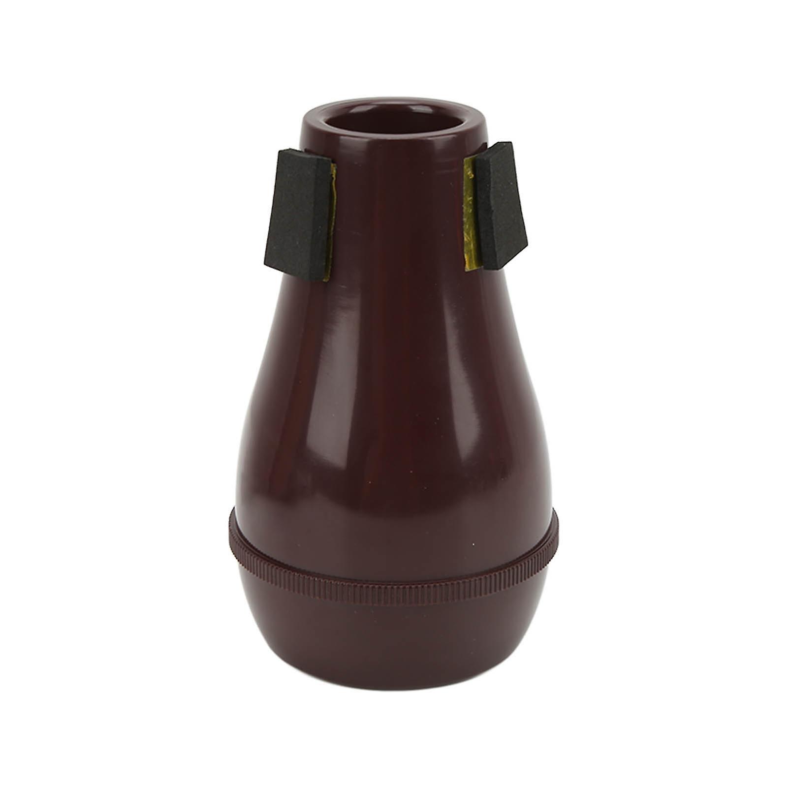 Dark Red Trumpet Mute ABS Lightweight Durable Compact Silencer