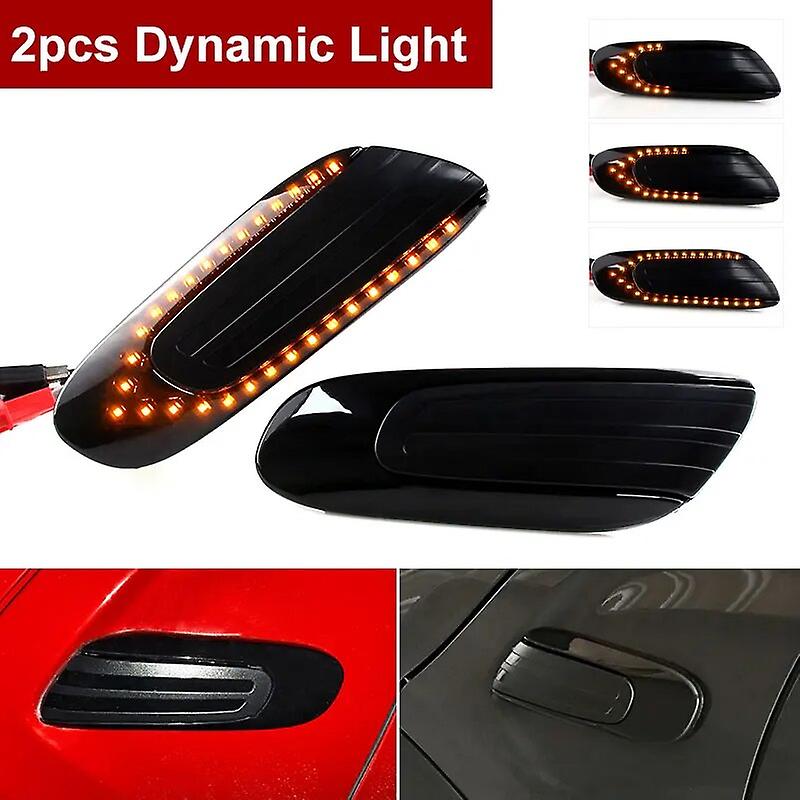 2pcs Canbus Dynamic Sequential Amber Front Led Side Marker Lights For Mini Cooper F55 F56 F57 2014 2015 2016 2017