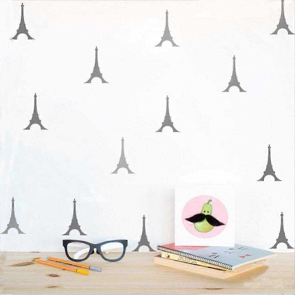 Towers Pattern Vinyl Wall Sticker Diy For Children Room Bedroom Home Art Decor(golden)