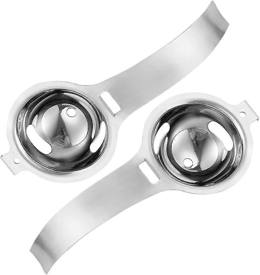 Set di 2 separatori di uova in acciaio inox 304 con filtro separato per tuorlo e albume