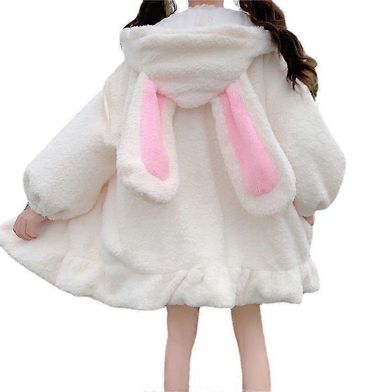 Rabbit Ears Sweatshirt Women Zip Up Sweatshirts Kawaii