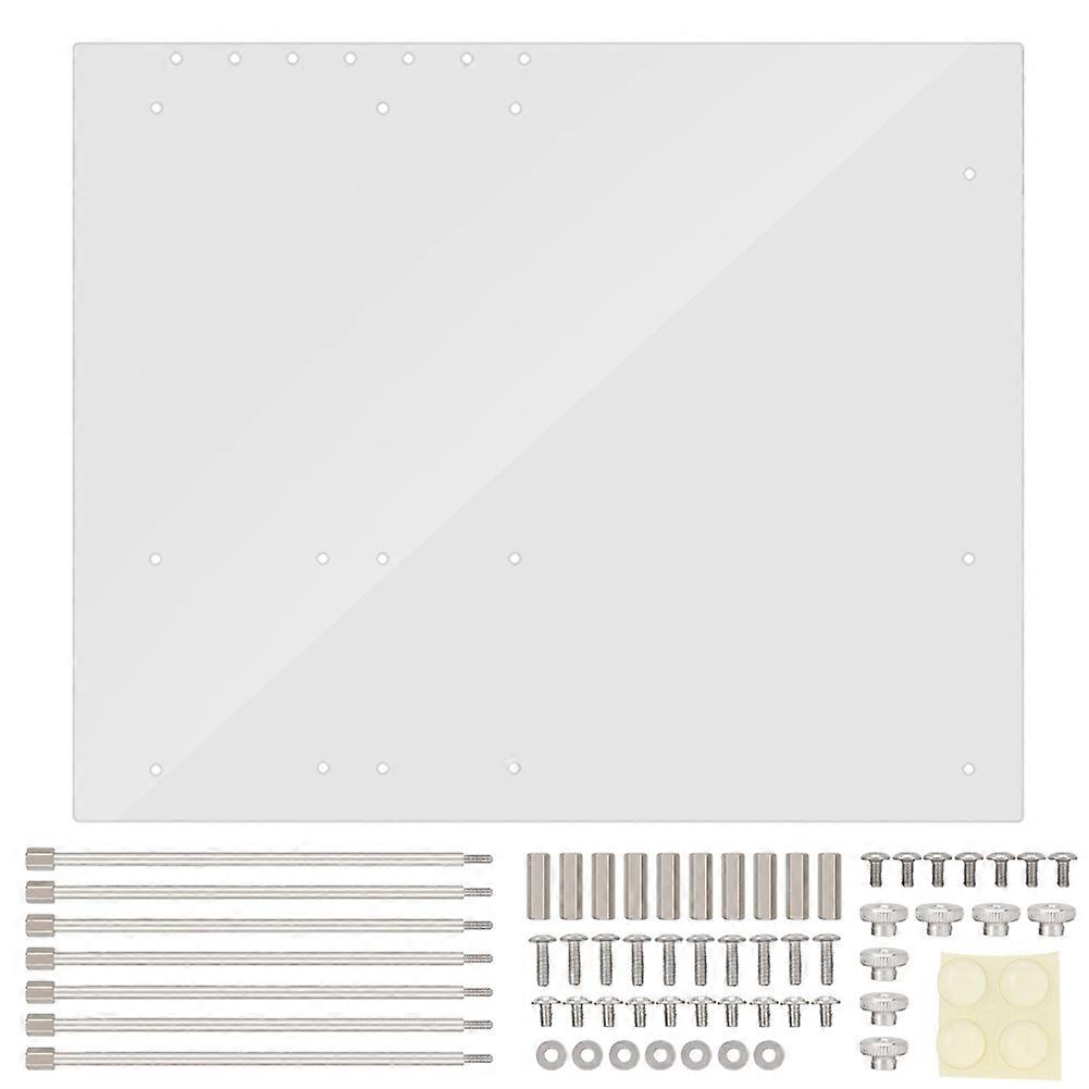 Open Frame Transparentes Acryl-Overlock-Computergehäuse DIY-Basisständer für ATX-Mottenbrett