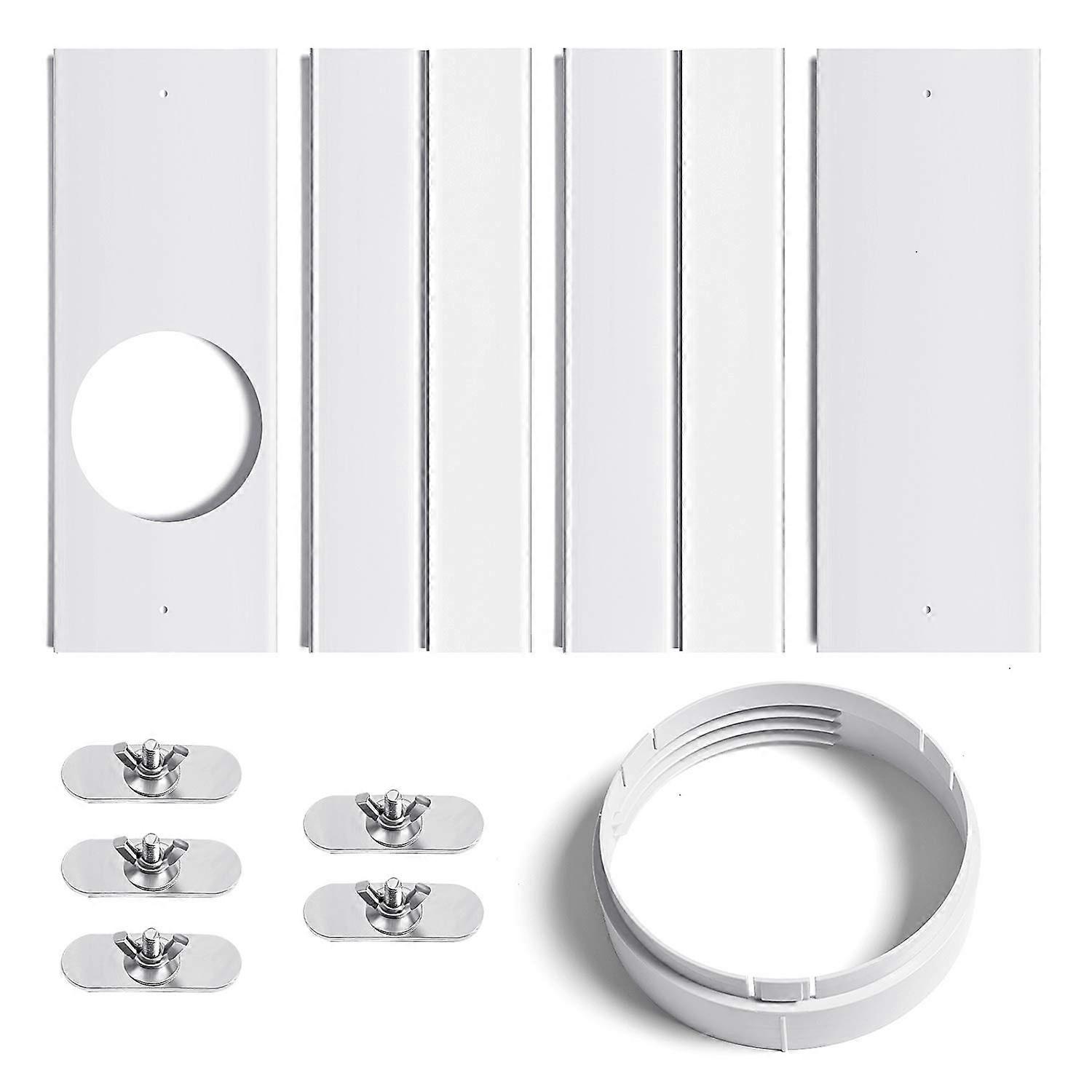 Portable Air Conditioner Window Kit with Coupler Adjustable Window Seal for AC Unit,Sliding AC Vent Kit for Exhaust Hose