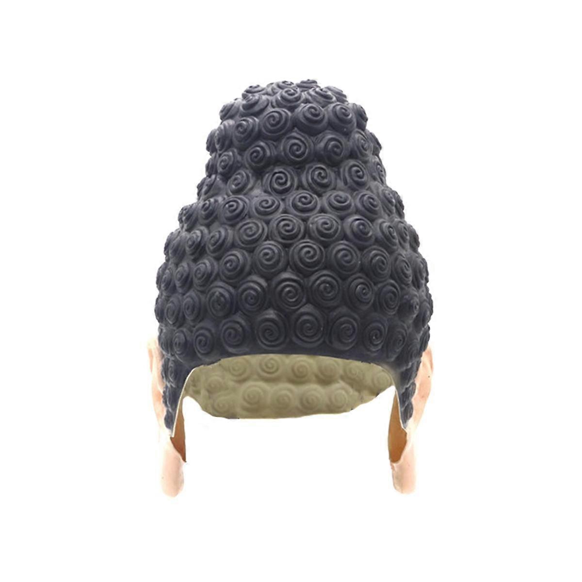 Bonnet De Bain En Latex Forme Bouddha - Noir Et Jaune - Pour Surf, Piscine - Taille Unique Flexible
