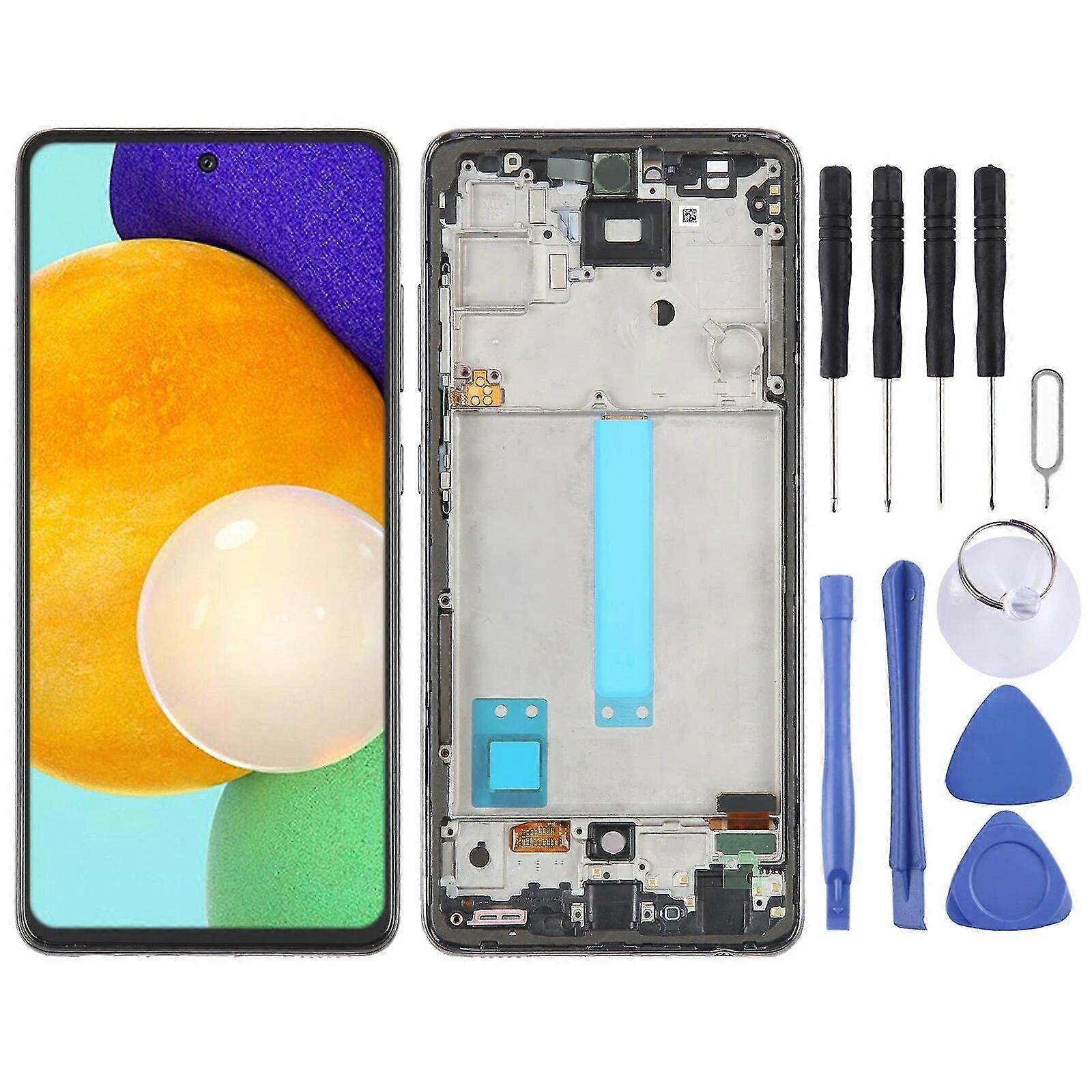 Aodai Lcd Screen Compatible Samsung Galaxy A52 5g Sm-a526 Digitizer Full Assembly With Frame 6.33 In