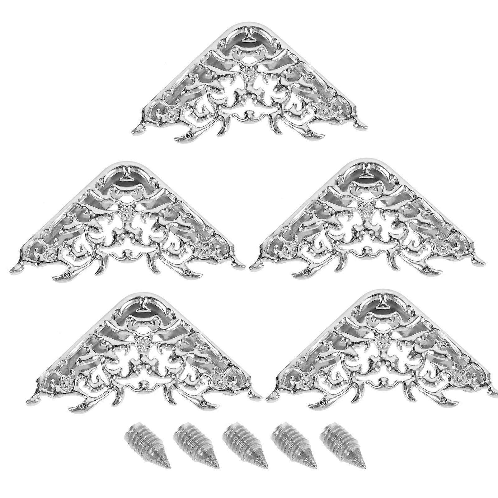 5 قطع حقيبة يد معدنية جوفاء زاوية واقيات حراس السلامة DIY حقيبة اللوازم