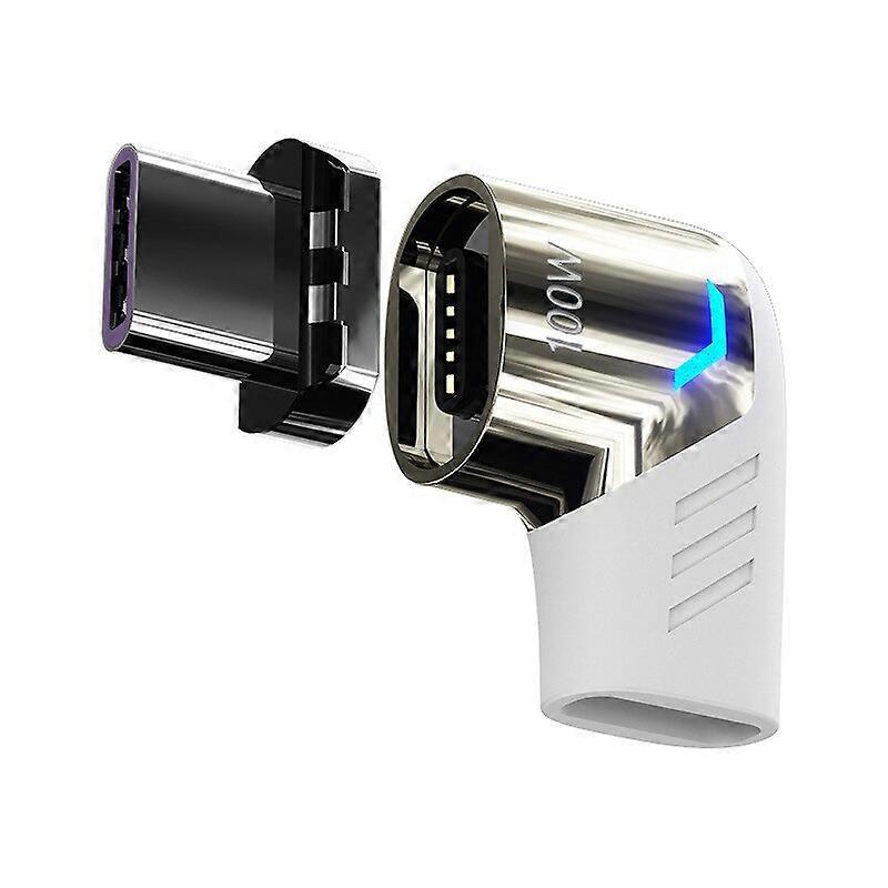 Magnetic adapter USB C to Type C 100W, Fast load, straight-line magnetic cable converter, USBC connector for iPad MacBook