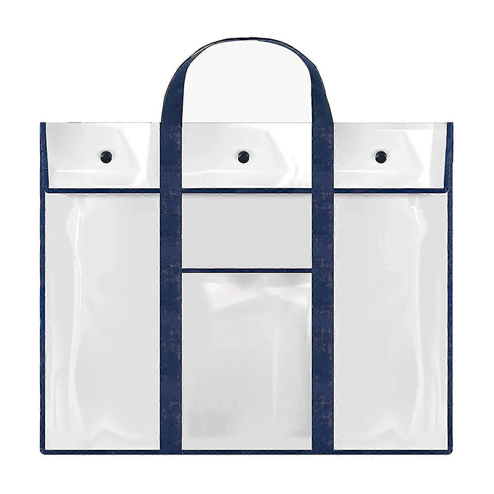 Large Poster Storage Bag Heavy Duty Button Closing Large Format Multi-purpose Extra Long Handle Painting Storage Bag