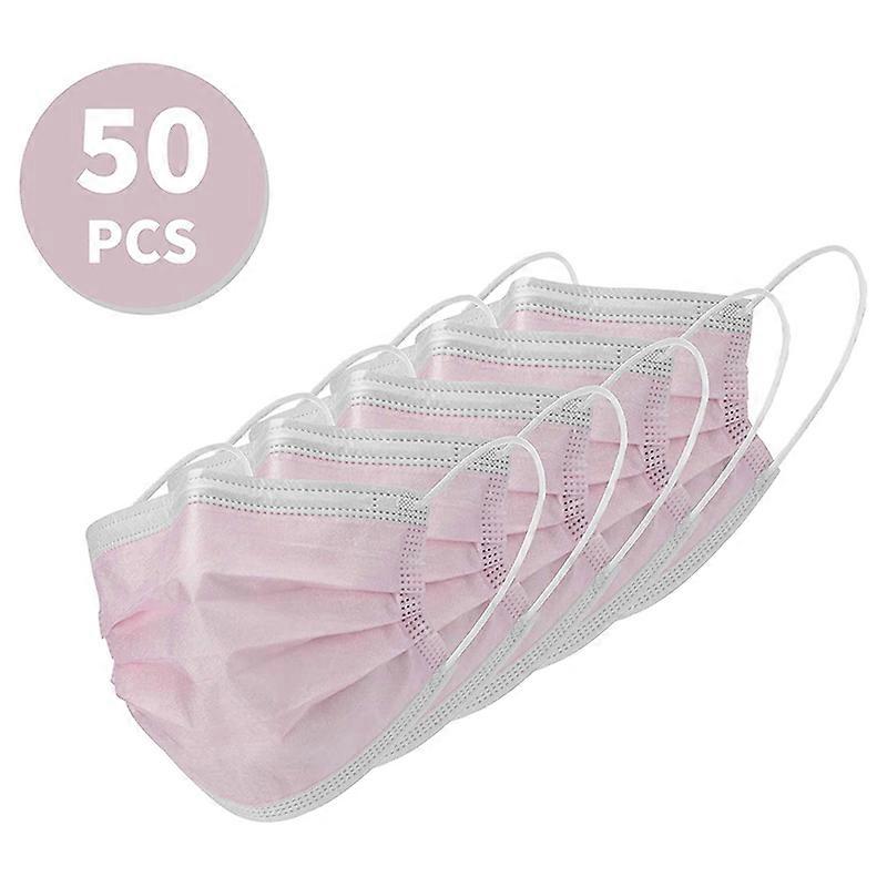 Disposable Adult's Face Mask 3-Ply Facial Cover Masks with Ear Loop Breathable