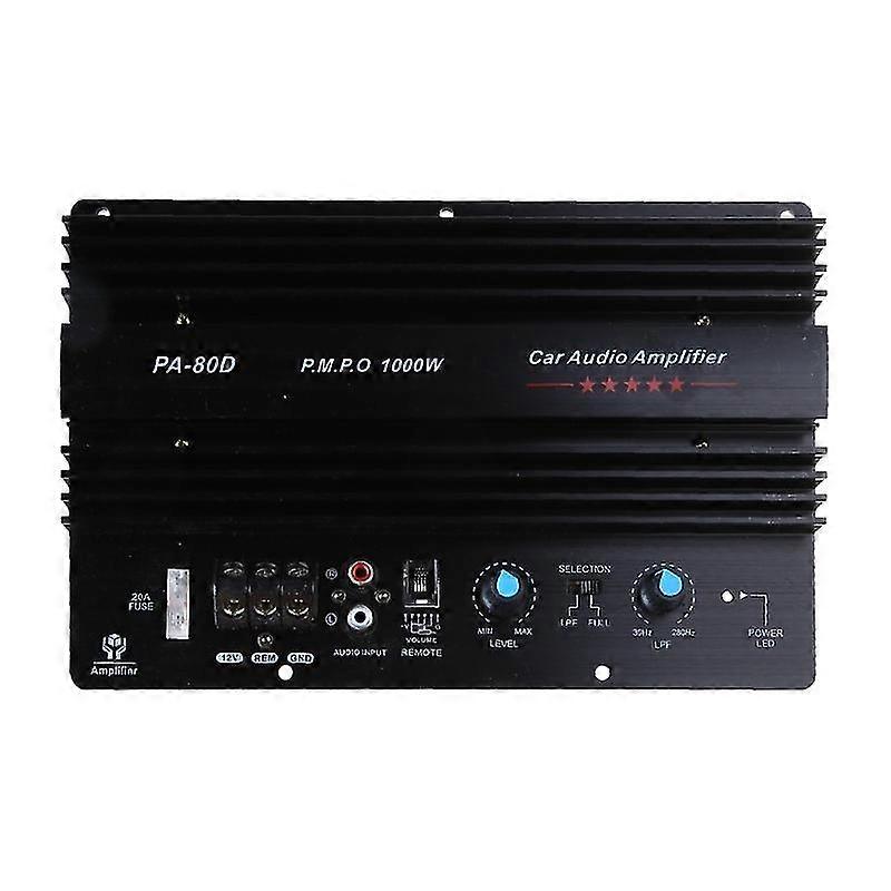 Universal 1000W Mono Power Amplifier Bass Subwoofers Amp Vehicle Entertainment