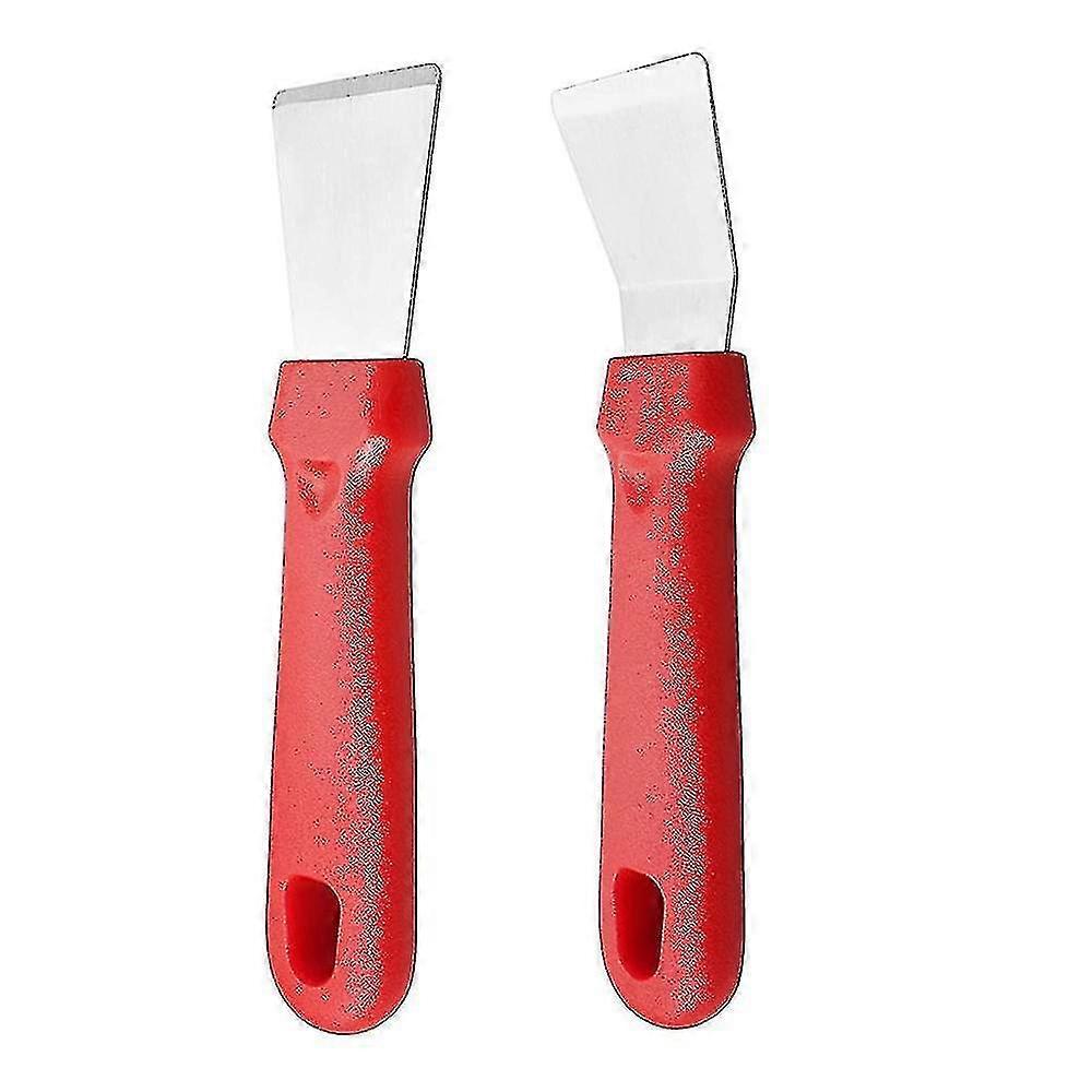 2pcs Cleaning Scraper Stainless Steel Kitchen Scraper For Spot Cleaning And Freezing On Stoves, Frid
