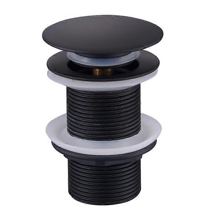 Pop Up Waste Drain, Pop Up Waste Drain Without Overflow, Universal Pop Up Washbasin Waste Drain, Washbasin Waste Drain, Black Waste Drain for Washbasi