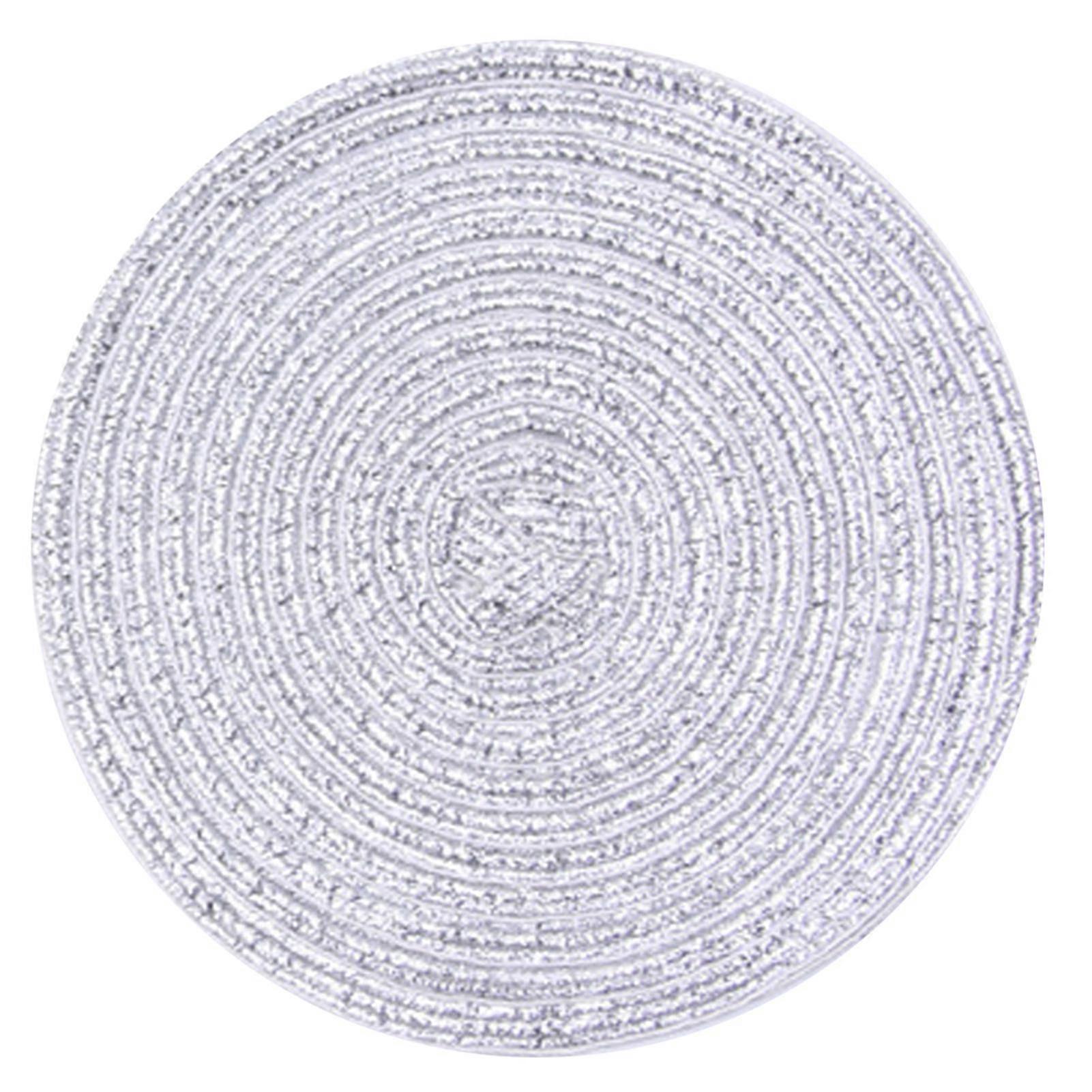 Table Insulation Pad Woven Anti Slip Round Cotton Yarn Table Insulation Pad For Home Kaesi