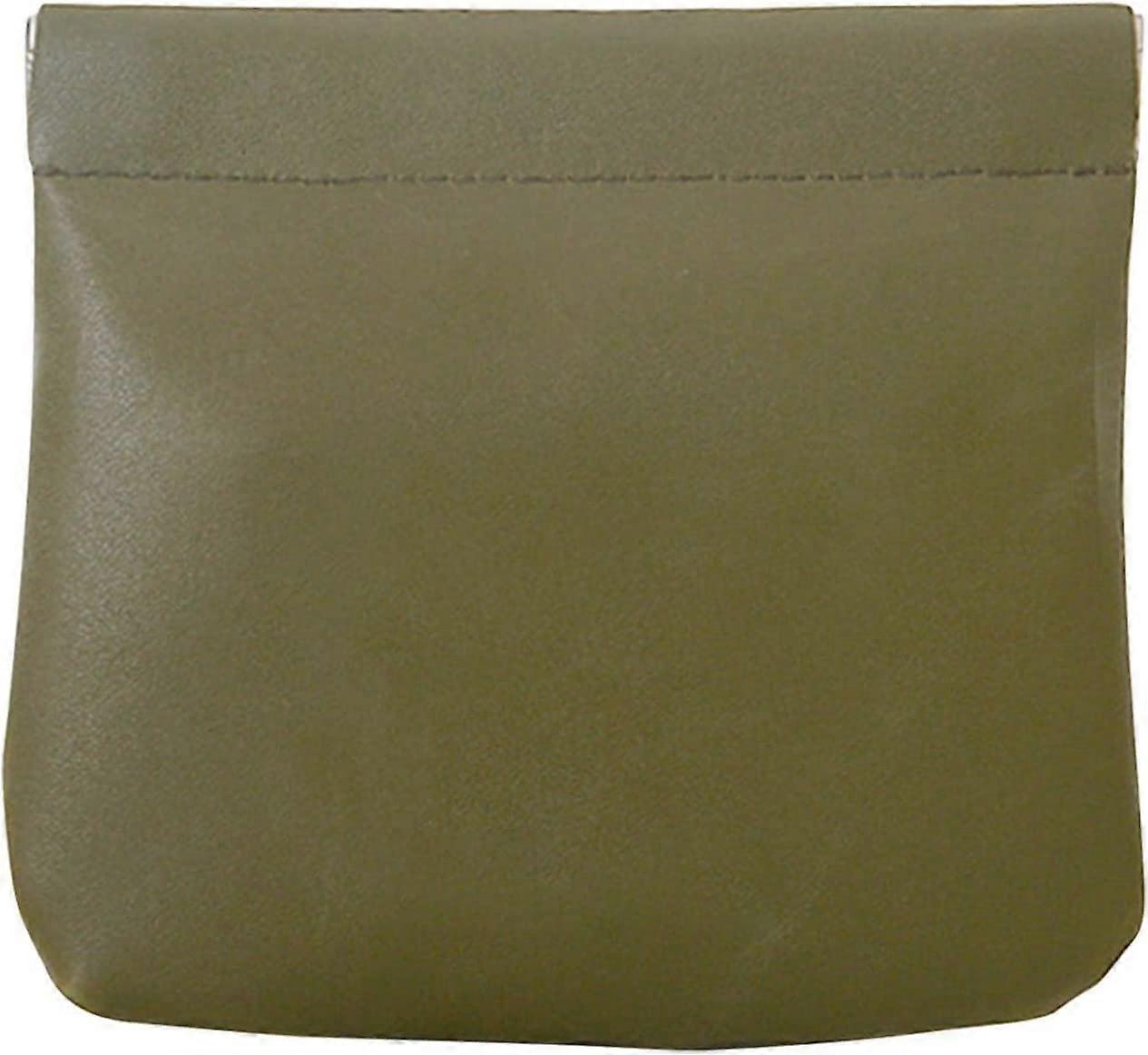 Rpporm Travel Makeup Bag Small Purse Portable Lambskin Pocket Cosmetic Bag for Women Makeup Pouch Leather Bag Versatile Magnetic No Zipper Self Closin