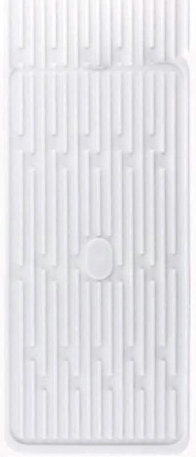 Large Corrugated Silicone Drainage Pad Kitchen Daily Necessities B-white. Rectangular