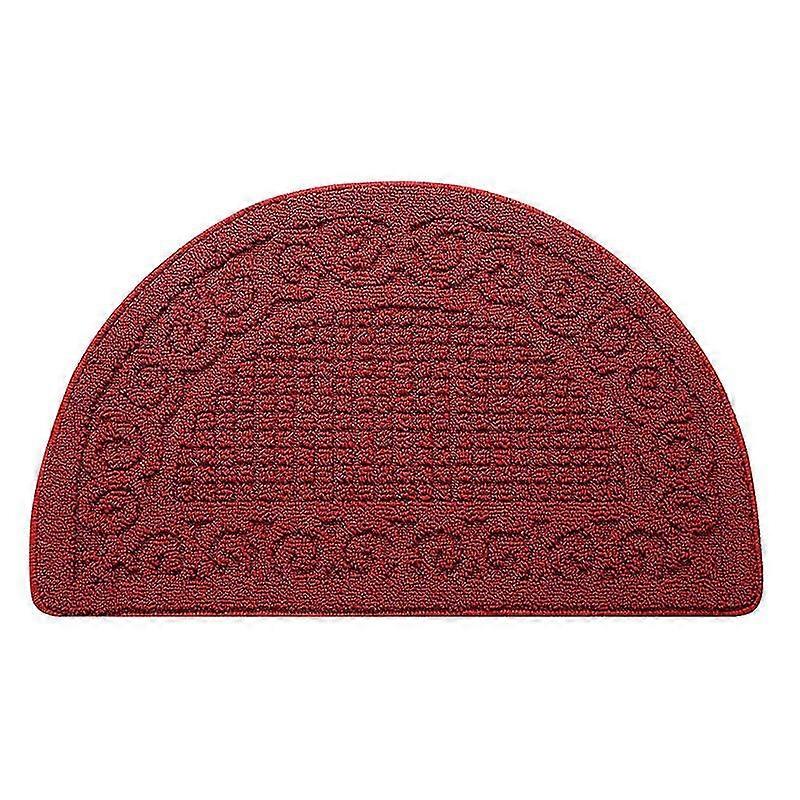 Bath Mat Non-slip Bathroom Mat Retro Half Round Saffron Gift