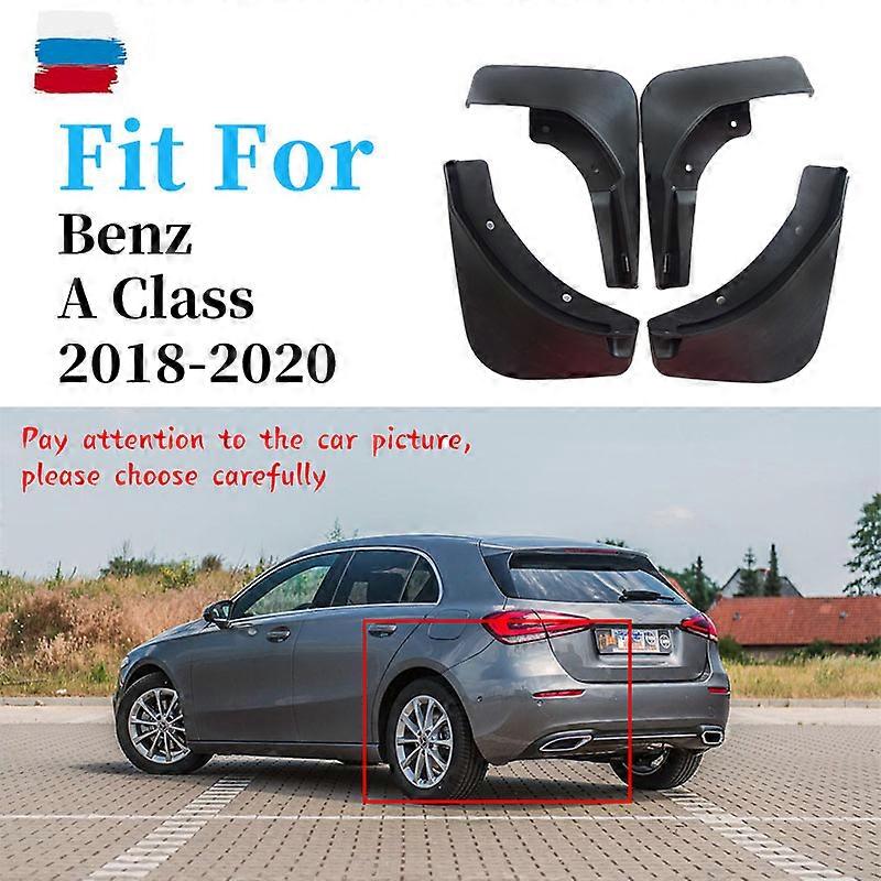 Utmärkt för Benz A klass Stänkskärm Fendrar Benz A220 A200 A180 A260 Stänkskydd stänkskydd Fender Stänkskydd Stänkskärmar biltillbehör 4 st