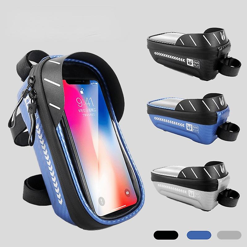 Bicycle Bag Touch Screen Riding Front Beam Bag, Reflective Waterproof Tpu Touch Screen