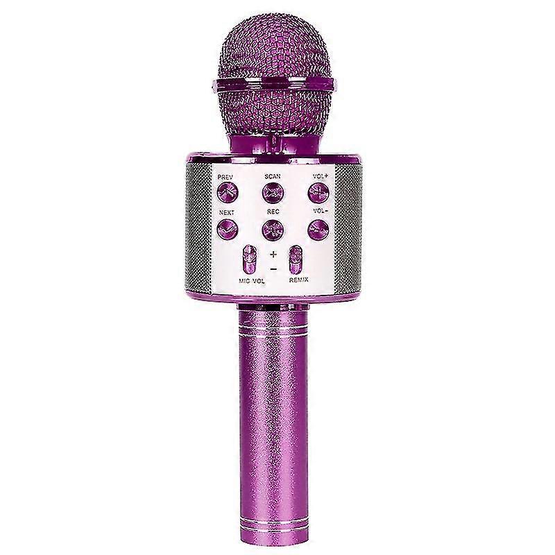 Wireless Bluetooth Karaoke Handheld Microphone, Home Ktv Player With Ios Computer Supportpurple/YY