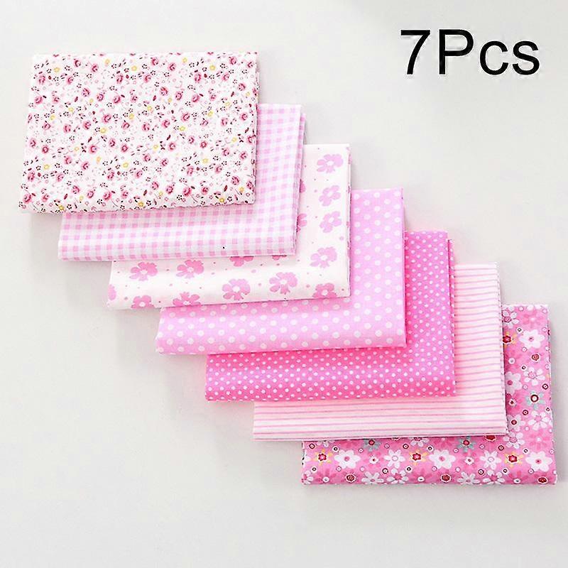 7pcs Flower Pattern Patchwork Fabric Printed Cotton Fabric Pure Cotton Floral Patchwork