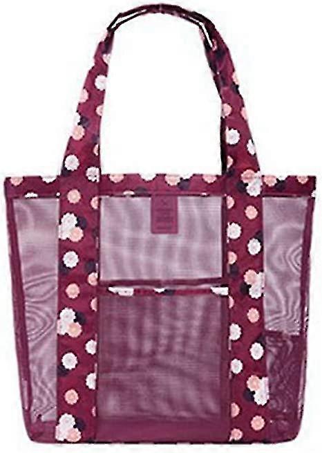 women mesh beach bag