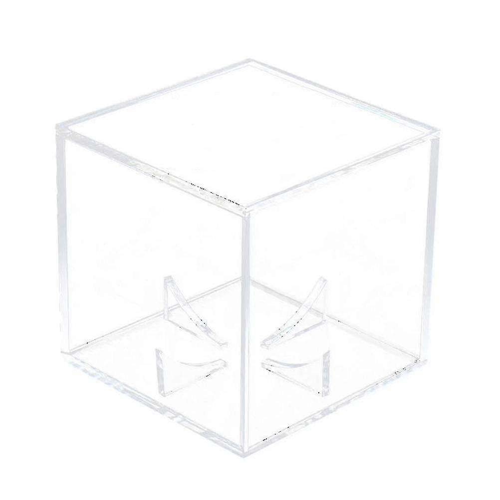 1 Pc Tennis Ball Case Transparent Square Acrylic Baseball Display Stand Storage Box Holder For Player Fan