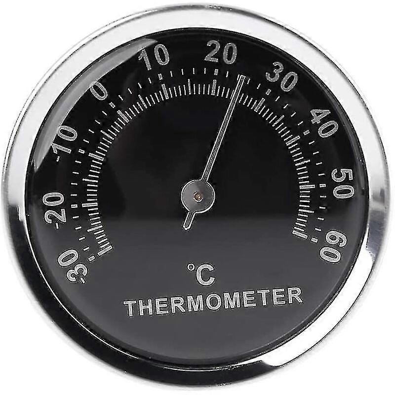 58mm Mini Car Thermometer Mechanical Analog(1pcs,black)