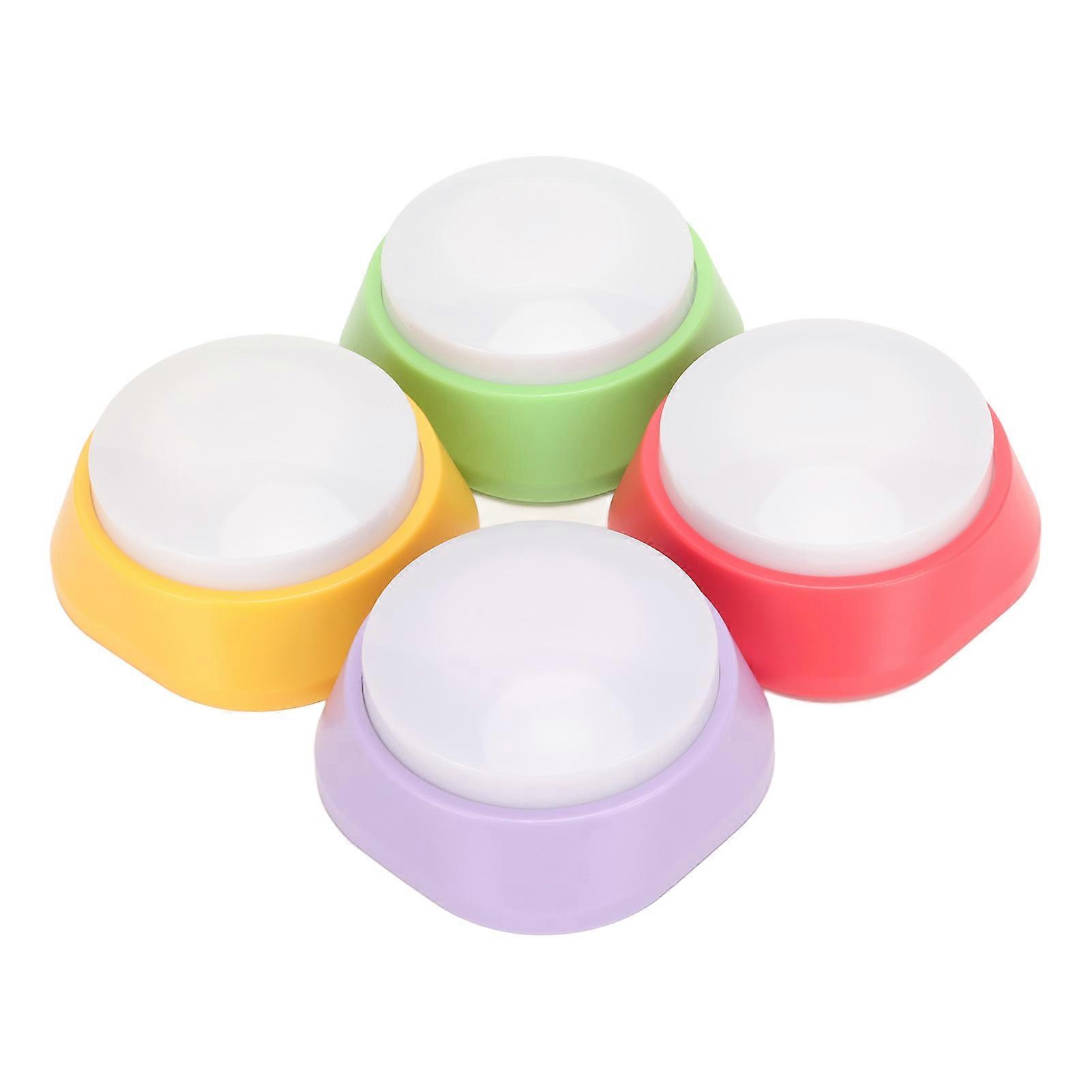 4 Pcs Voice Recording Button Dog Communication Pet Training Press Buzzer for Pet Interactive Training
