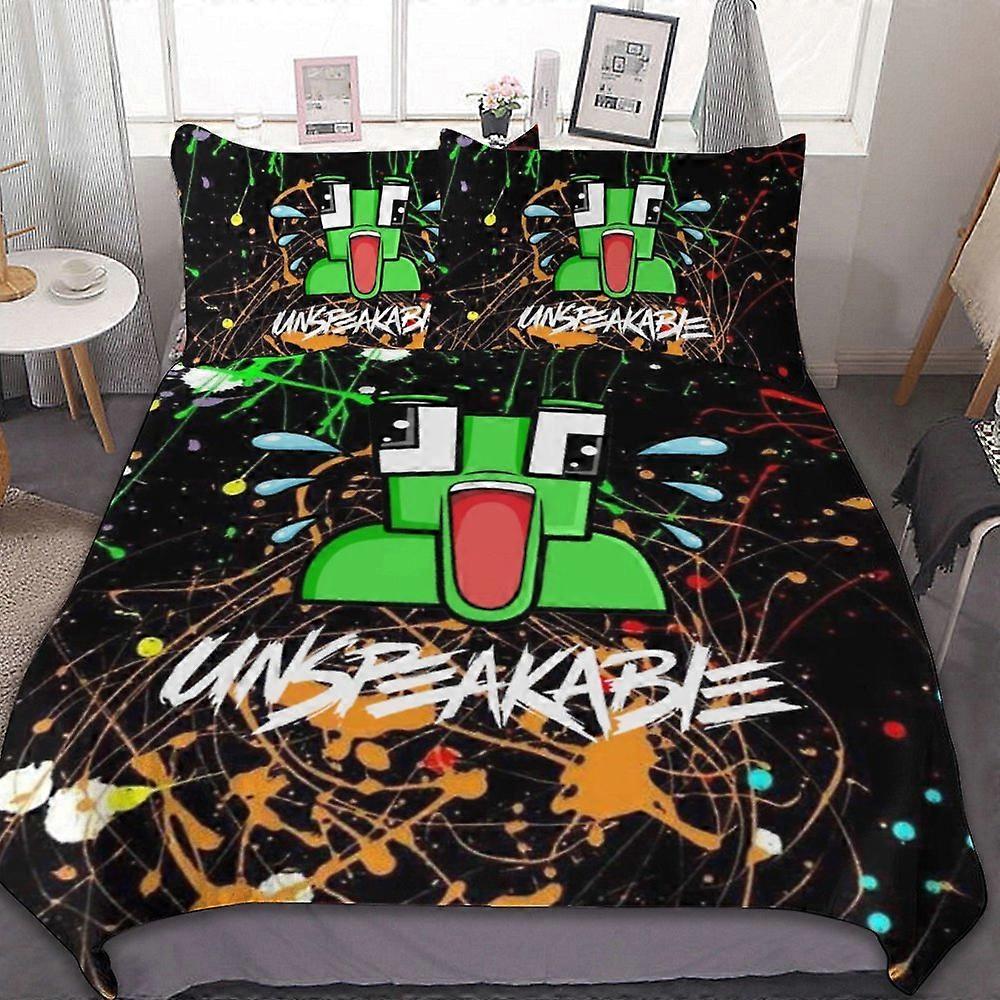 bedding set SX228 Unspeakable 3-Piece Bedding Set Warm And Comfortable Soft Duvet Cover Bed Set with 1 Duvet Cover And 2 Pillowcases AC228