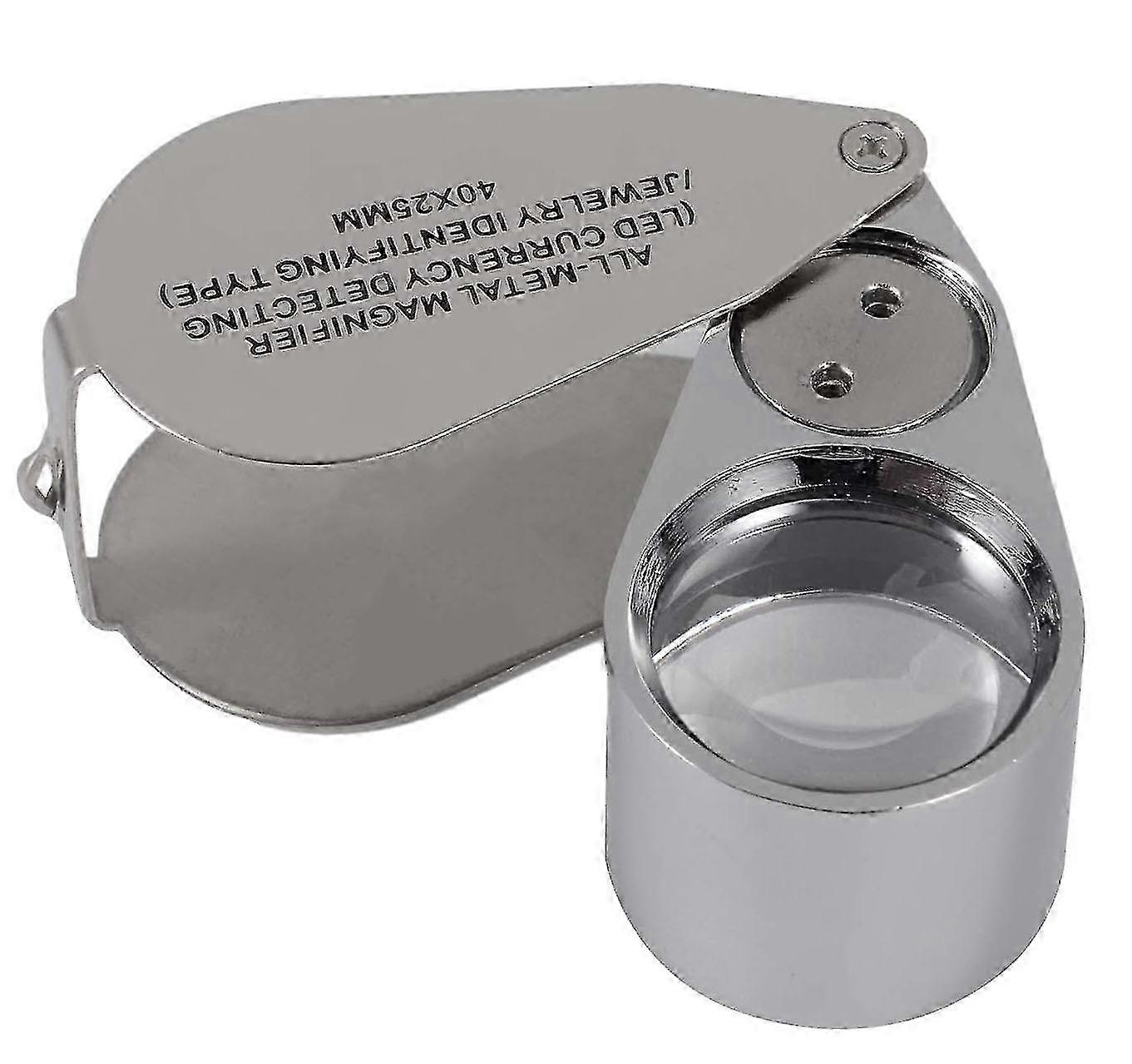 40x Jewelers Loupe With Led For Diamonds - Currency Recognition