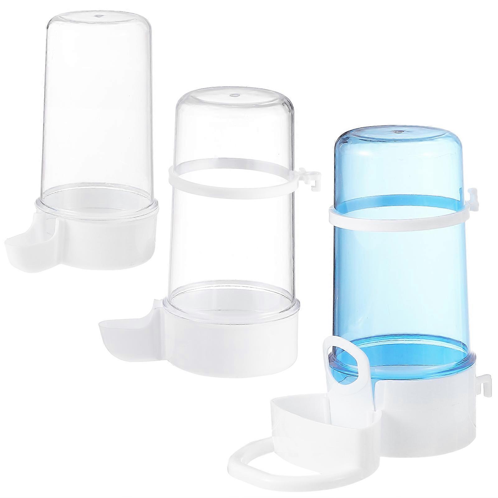 3pcs Pratique Pet Bird Drinking Feeder Simple Bird Machine à eau automatique