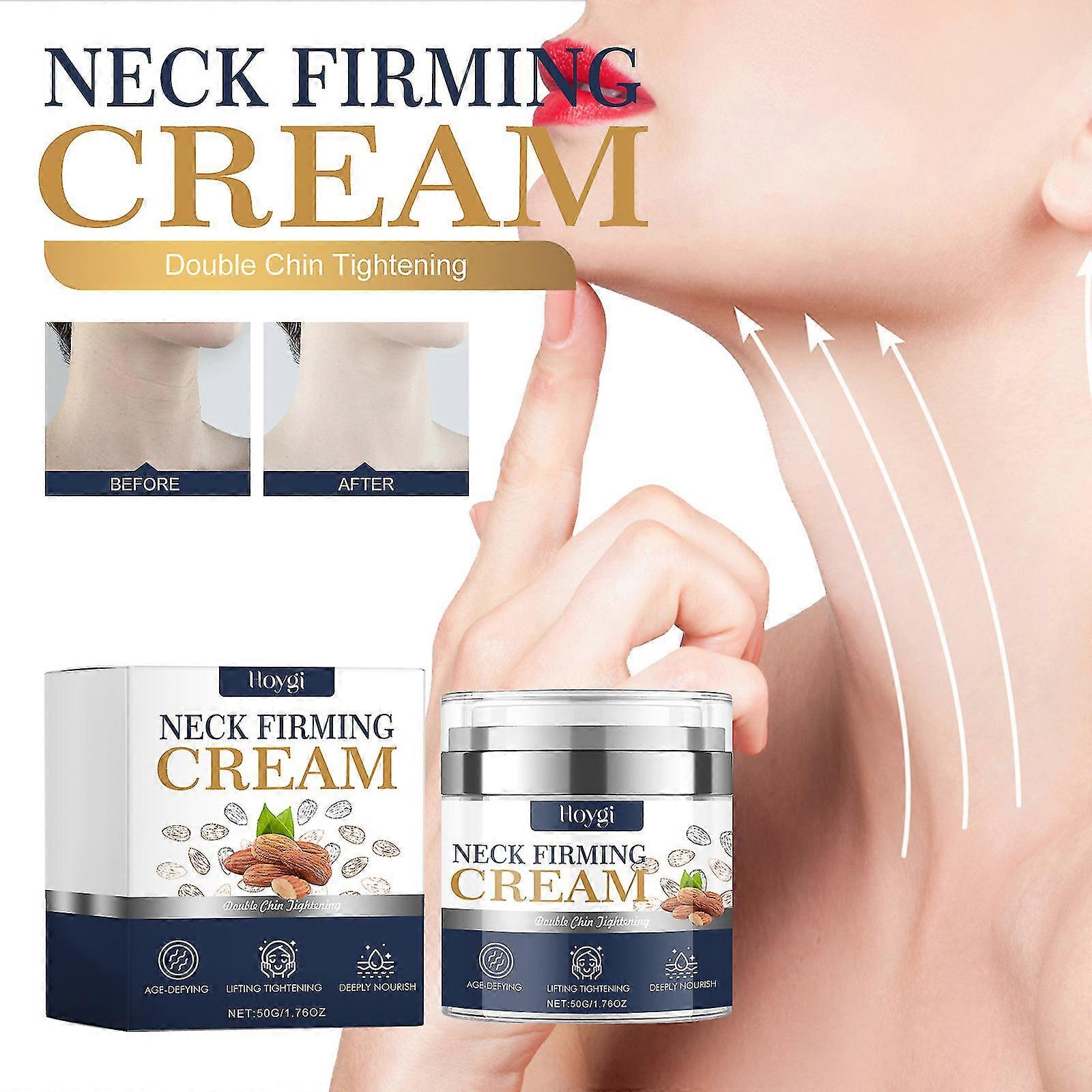 Neck Firming Cream, Neck Lifting Cream, Anti-Aging Neck Cream for Tightening and Wrinkles with Niacinamic Acid Collagen & Hyaluronic Acid