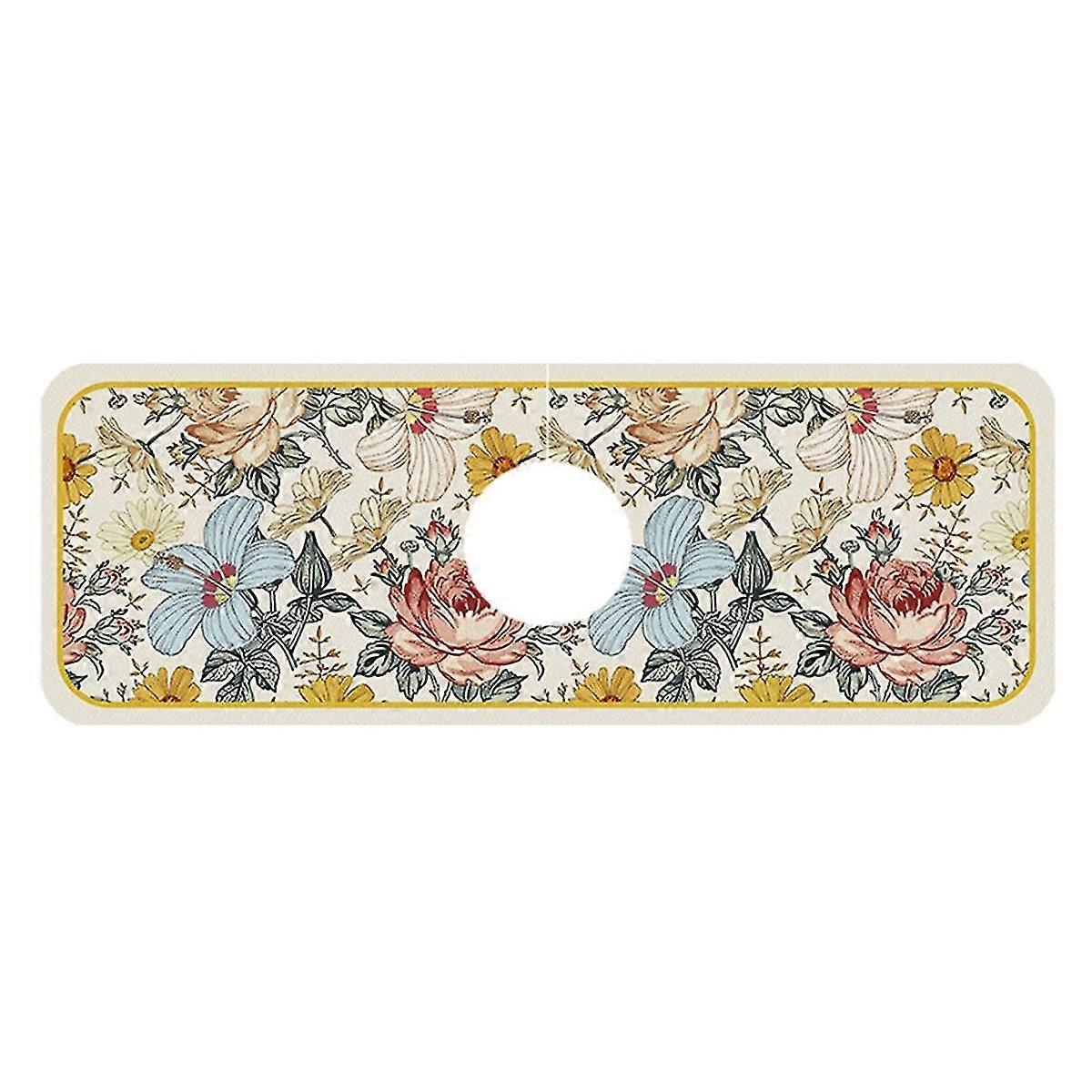 3pcs Fantasy Style Wasserhahn Abtropfmatte Kieselalge Schlamm Wasserhahn Rutschfeste Abflusspad Sink Mat Selbstabsorbierende Abtropfmatte