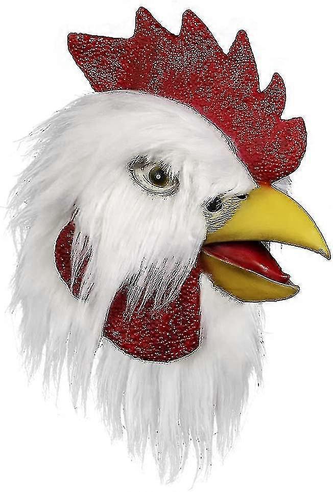 Hahn Kostüm Huhn Cosplay Tier Karneval Kostüm Party Latex Kostüm (weißer Hahn) Chumian