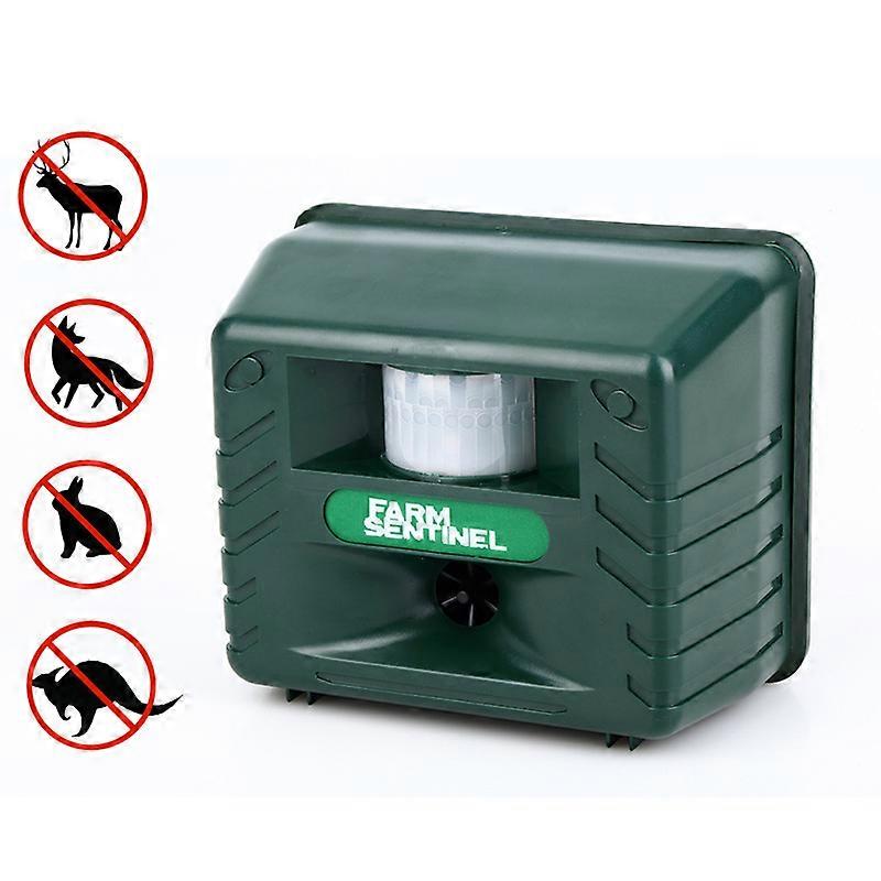 Ultrasonic Animal Control, Pest Repellent for Rat, Mice, Cat, Dog, Deer with Motion Sensor & Intruder Alarm