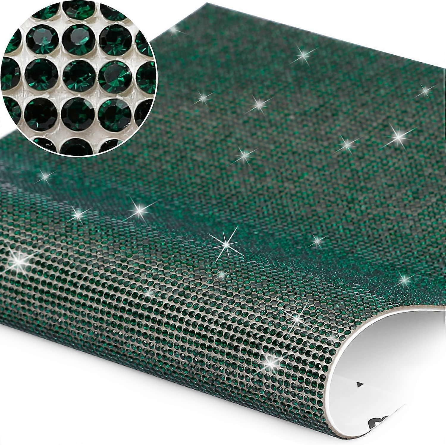 بلينغ كريستال حجر الراين DIY ملصق الديكور 9.4 × 8 بوصة ، متوفر في ستة وثلاثين لونا