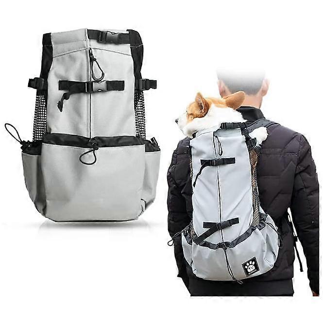 Hundbärryggsäck, Ryggsäck med vattentätt foder, Liten resväska för vandring, promenader, cyklingXL