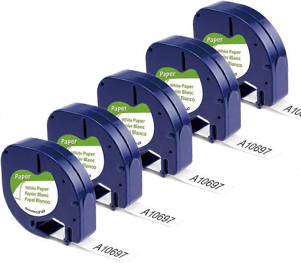 Compatible Label Tape Replacement for DYMO Letratag Refills - High-Quality and Durable