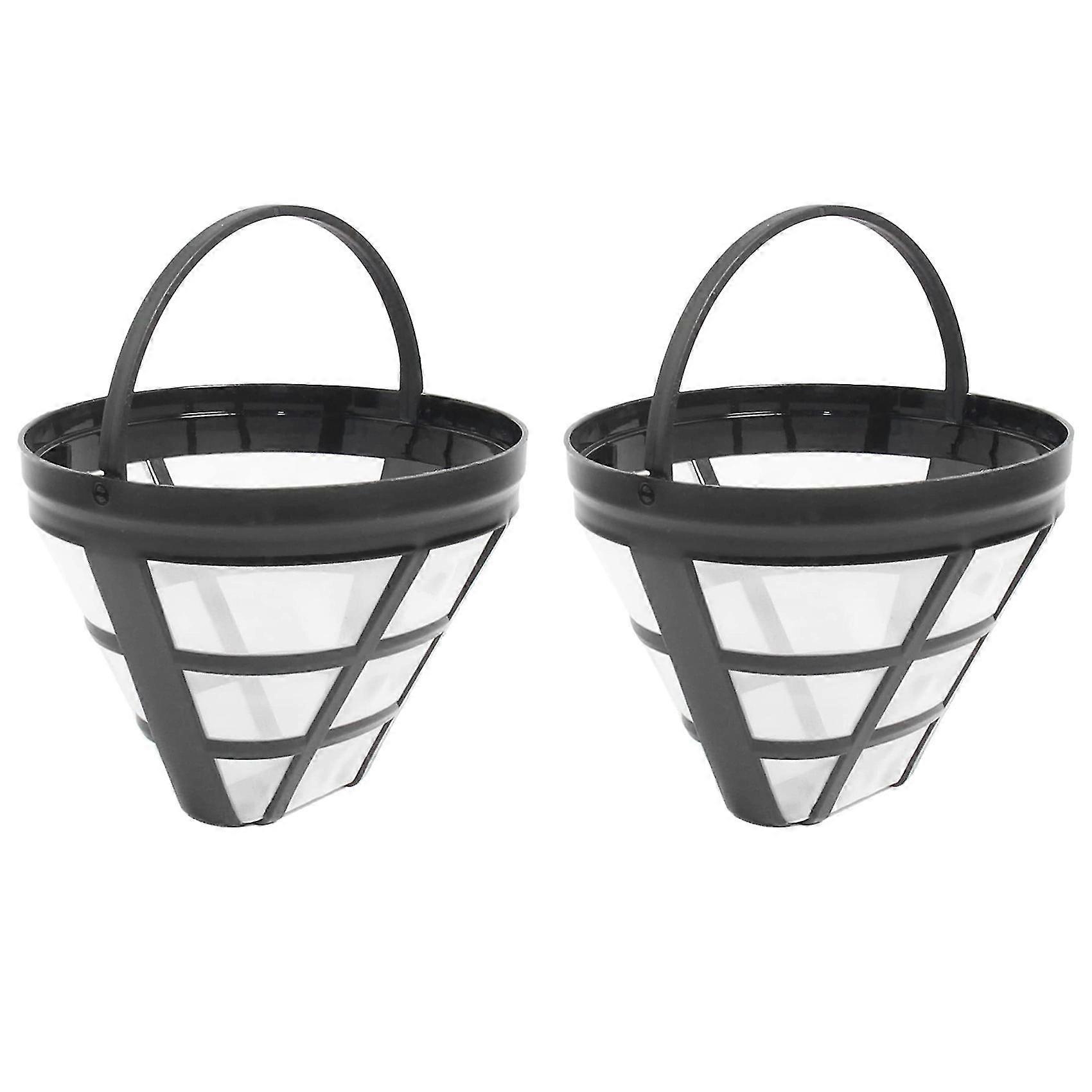 2pack No.4 Återanvändbart kaffebryggarkorgfilter för Ninja-filter, passa 8-12 kopp korg droppkaffe M