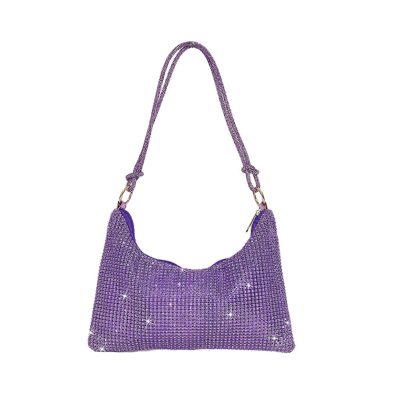 Women's Sparkly Rhinestone Handbag Portable Large Capacity Clutchs for Party
