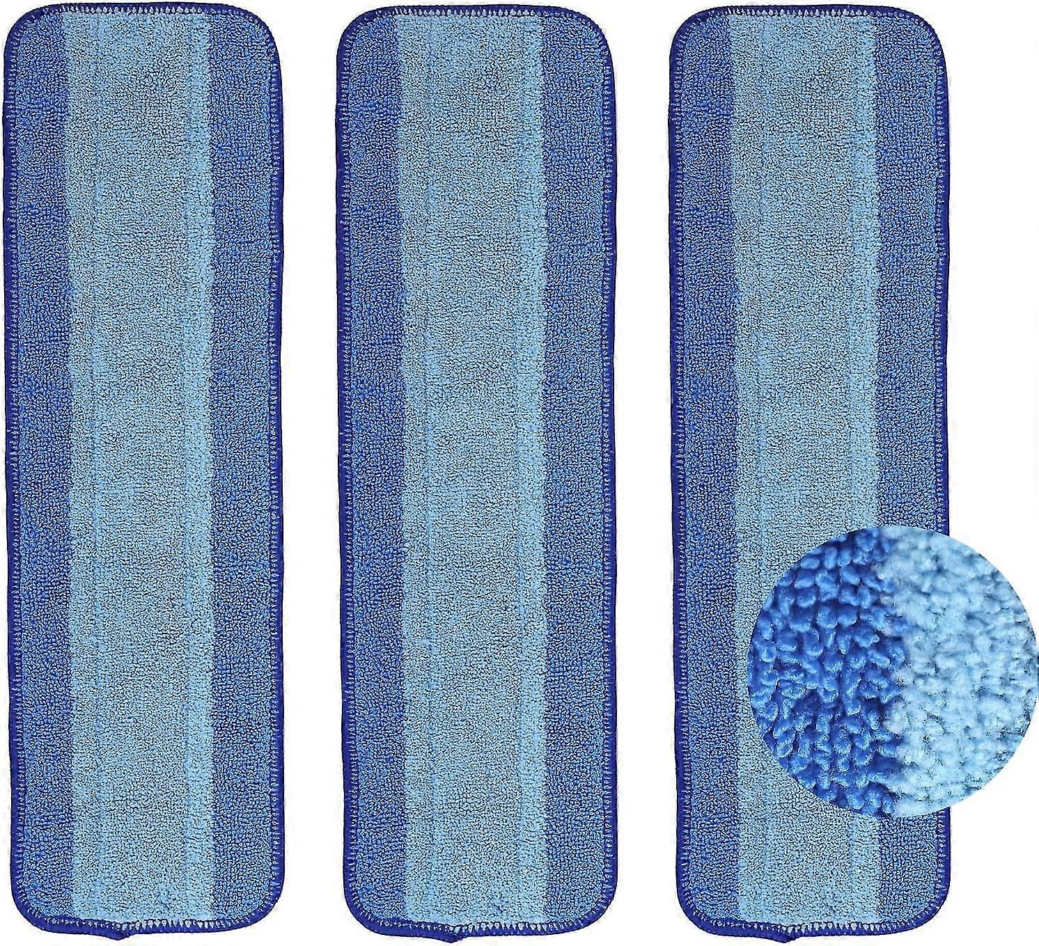 3-pack Microfiber Cleaning Pads For Bona Spray Mop Multi-surface Floors