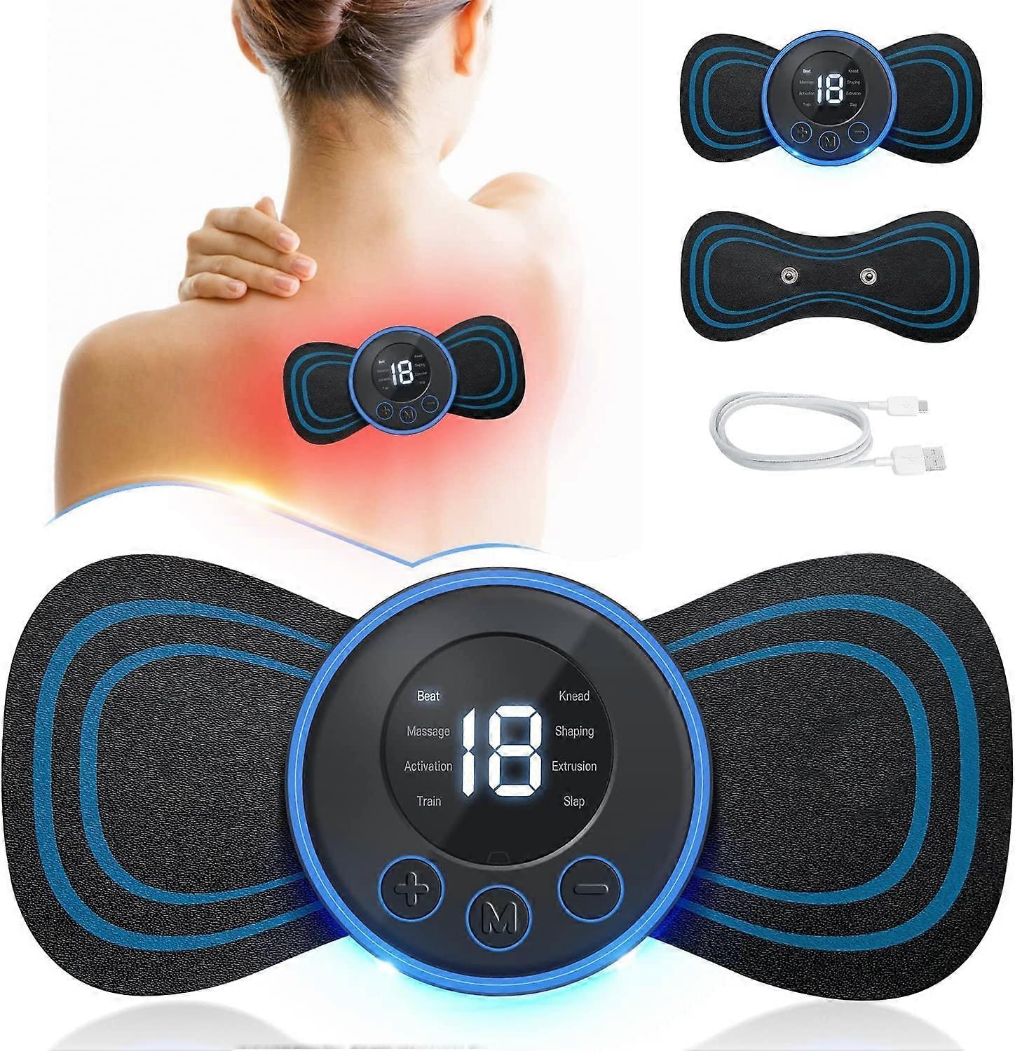 LCD Display EMS Neck Stretcher Electric Massager