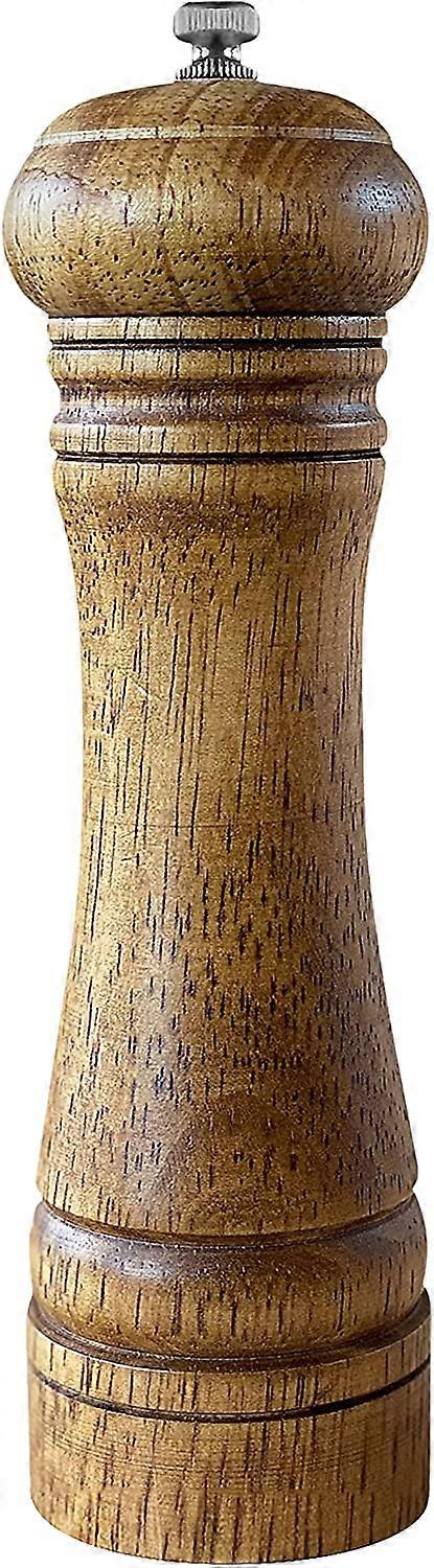 Cookware Creative Pepper Mill,kitchen Pepper Mill Solid Wood Body with Adjustable Grinder