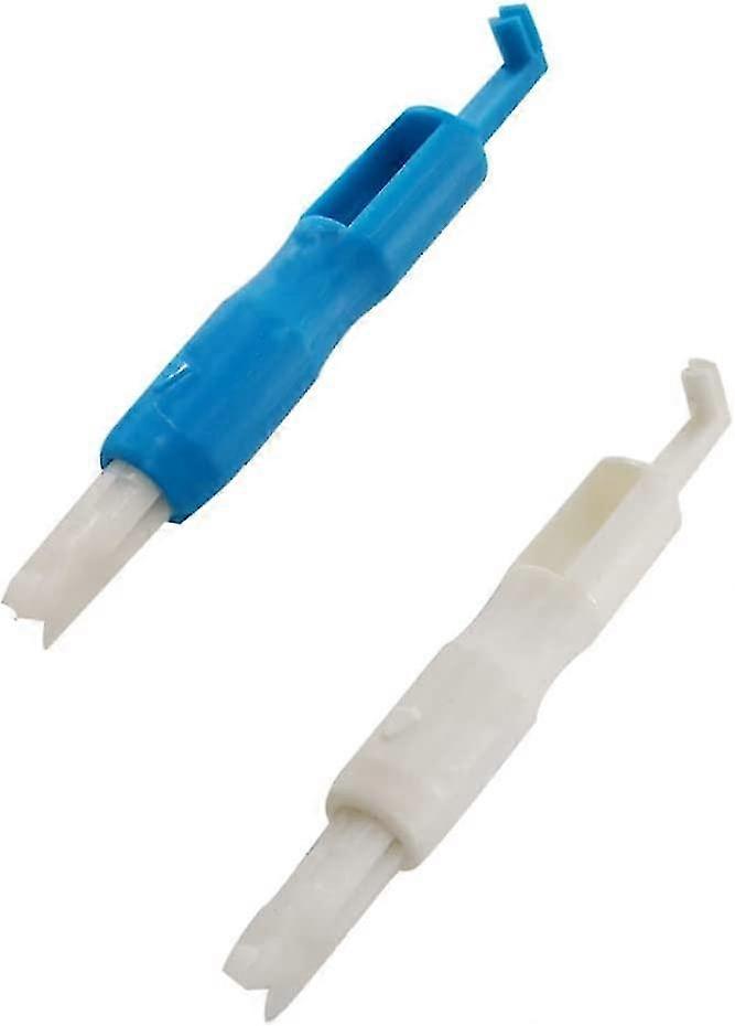 Sewing Machine Needle, Machine Needle Threaders, Automatic Threader Needle, Needle Threader Toolblue, White2 Pcs
