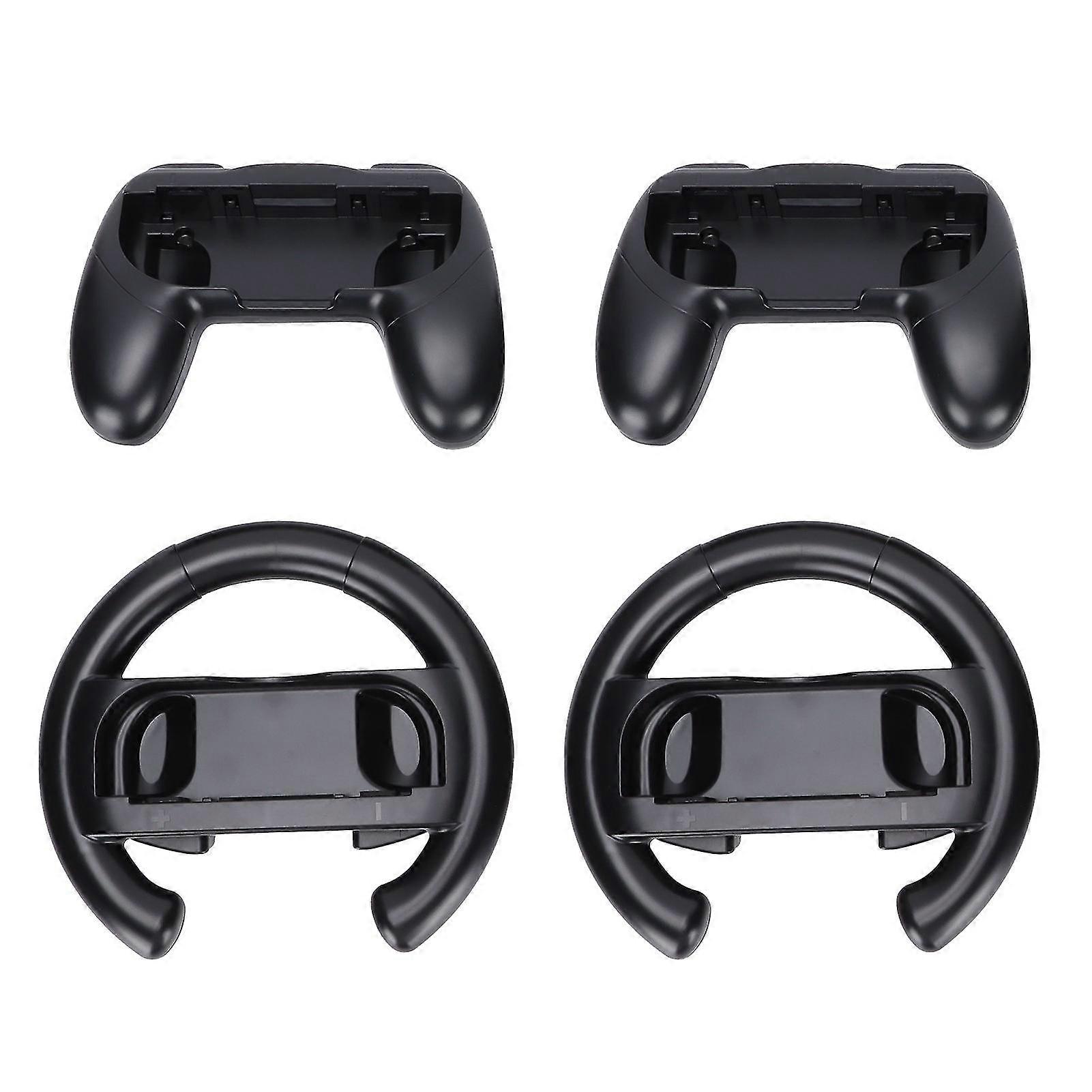 Switch Controller Grip Kit - Heat Resistant Handles and Steering Wheels (Black)