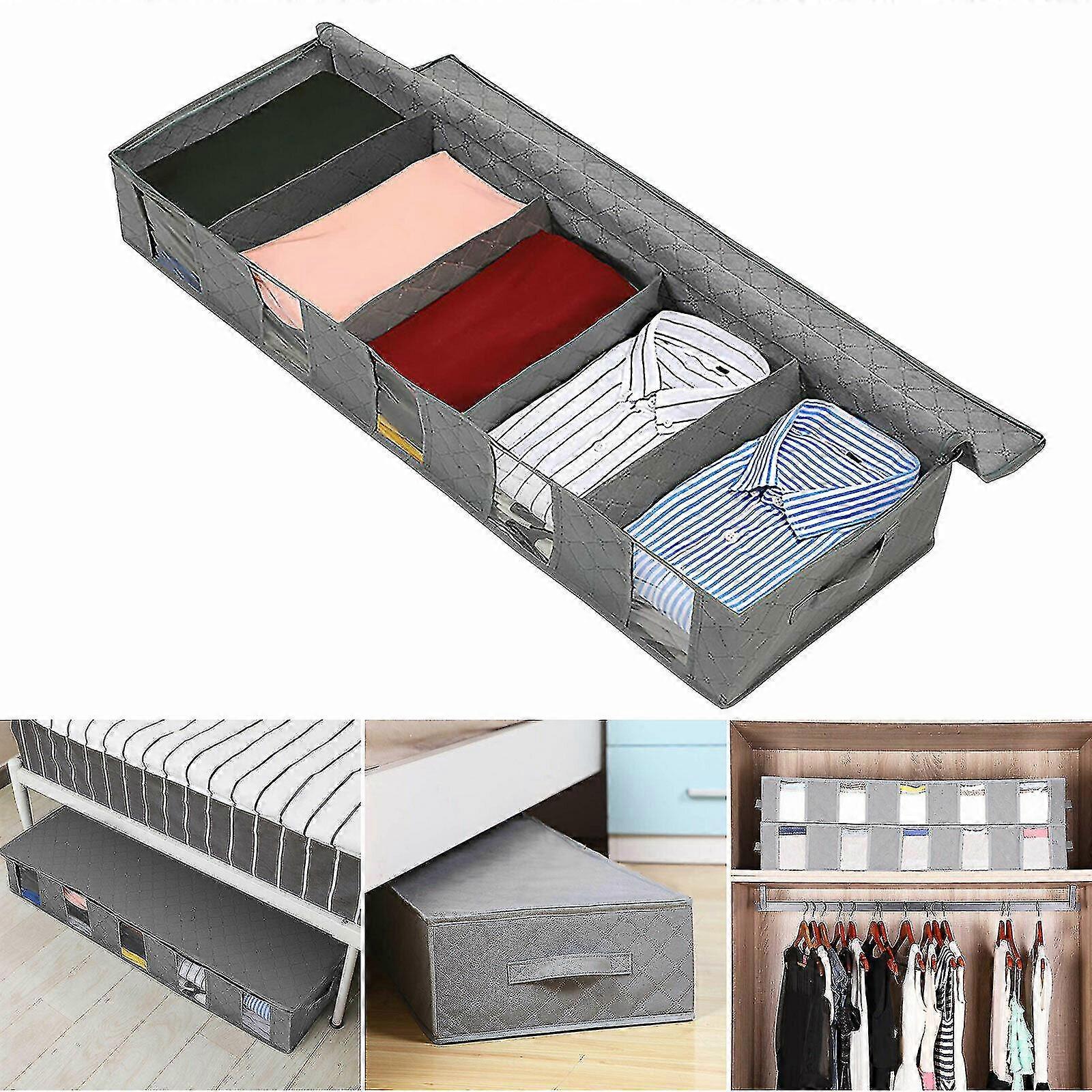 Under Bed Storage Bag Container Clothes Box Underbed Organizer Clothes Container