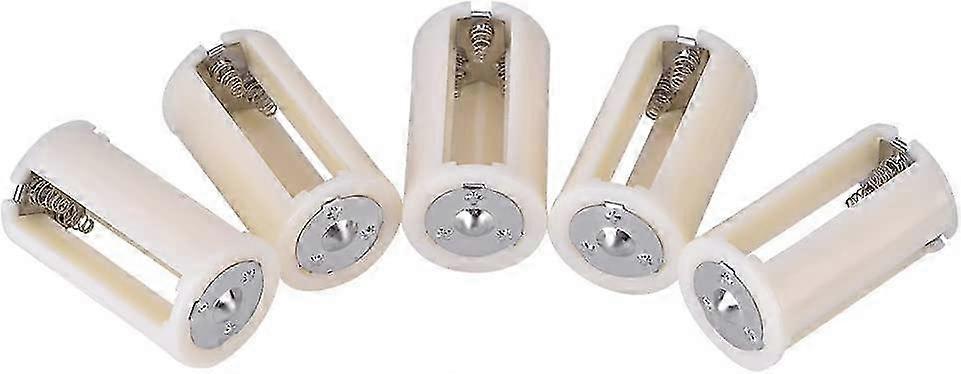 5pcs 3 x AA to 1 D Size Parallel Battery Holder Conversion Adapter