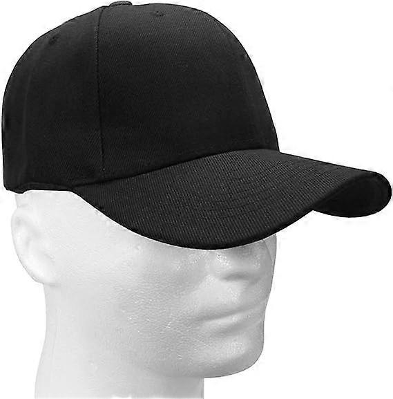 Hat adjustable size, suitable for running exercise and outdoor activities, suitable for all seasons, black